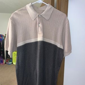 Men’s Two Tone 90’s polo shirt (medium, fits long)